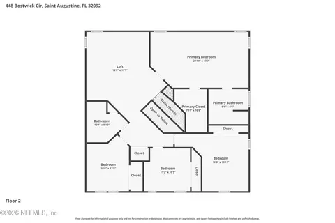 Floorplan - 448 Bostwick Cir, Saint Augustine, FL 32092 photo 3 of 3