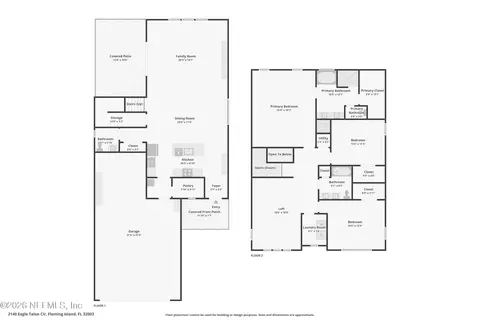 Floorplan - 2140 Eagle Talon Cir, Fleming Island, FL 32003 photo 3 of 4
