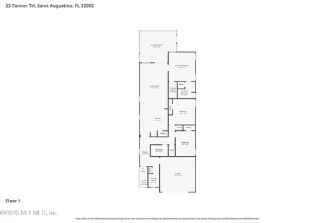 Floorplan - 23 Tanner Trl, Saint Augustine, FL 32092 photo 1 of 1