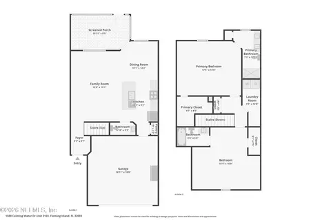 Floorplan - 1500 Calming Water Dr #2103, Fleming Island, FL 32003 photo 2 of 2