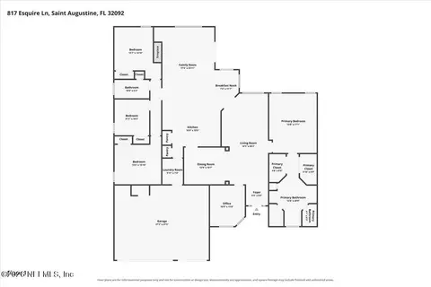 Floorplan - 817 Esquire Ln, Saint Augustine, FL 32092 photo 2 of 2