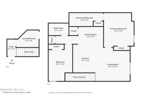 Floorplan - 1812 Golden Lake Loop, Saint Augustine, FL 32084 photo 2 of 8