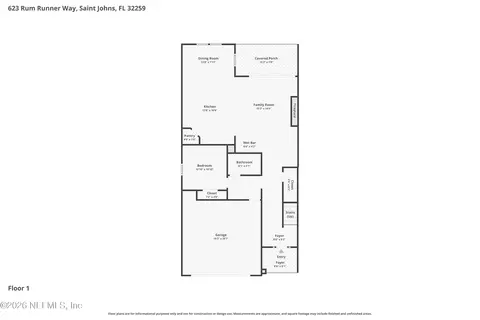 Floorplan - 623 Rum Runner Way, Saint Johns, FL 32259 photo 2 of 3