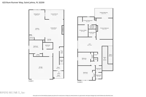Floorplan - 623 Rum Runner Way, Saint Johns, FL 32259 photo 1 of 3