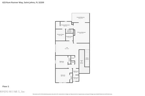 Floorplan - 623 Rum Runner Way, Saint Johns, FL 32259 photo 3 of 3