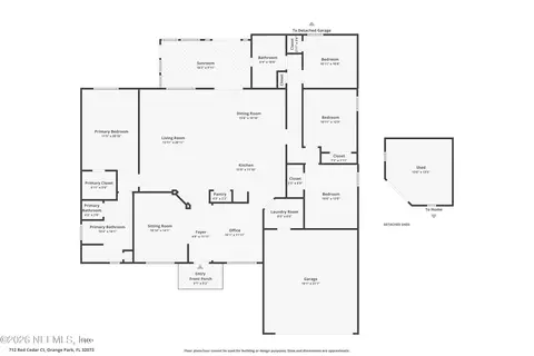 Floorplan - 712 Red Cedar Ct, Orange Park, FL 32073 photo 1 of 3