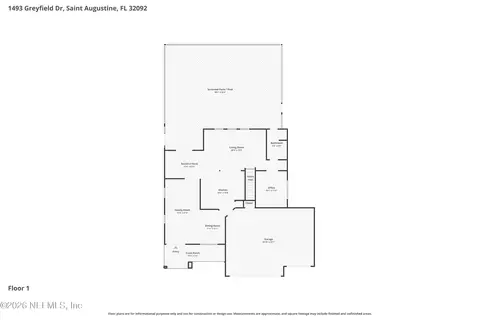 Floorplan - 1493 Greyfield Dr, Saint Augustine, FL 32092 photo 2 of 3