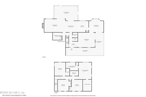 Floorplan - 8221 Forest Ct, Saint Augustine, FL 32092 photo 1 of 1