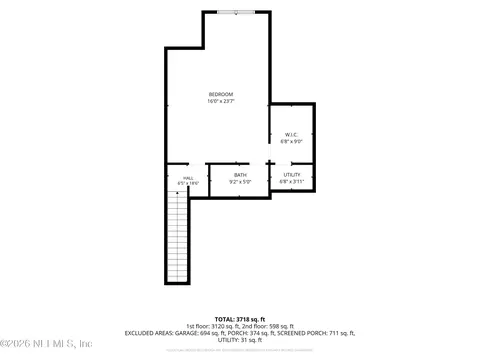 Floorplan - 2625 Tunbridge Ln, Saint Augustine, FL 32092 photo 4 of 5