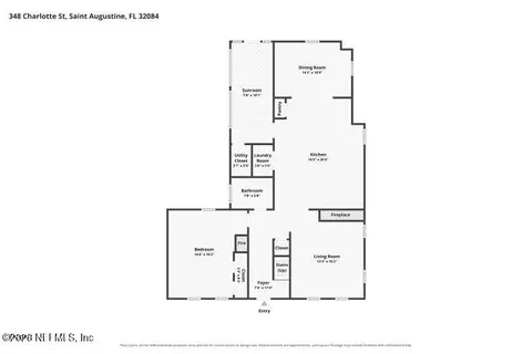 Floorplan - 348 Charlotte St, Saint Augustine, FL 32084 photo 1 of 3