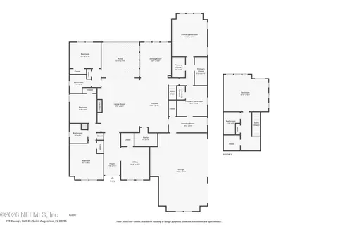 Floorplan - 199 Canopy Hall Dr, Saint Augustine, FL 32095 photo 3 of 3