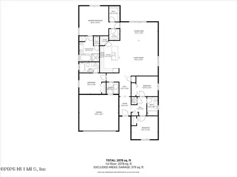 Floorplan - 1775 Amberly Dr, Middleburg, FL 32068 photo 2 of 2