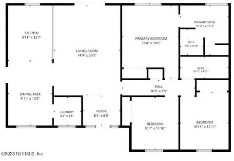 Floorplan - 971 Florida St, Fleming Island, FL 32003 photo 1 of 1