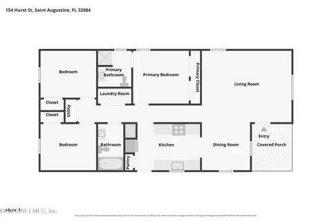 Floorplan - 154 Hurst St, Saint Augustine, FL 32084 photo 1 of 1