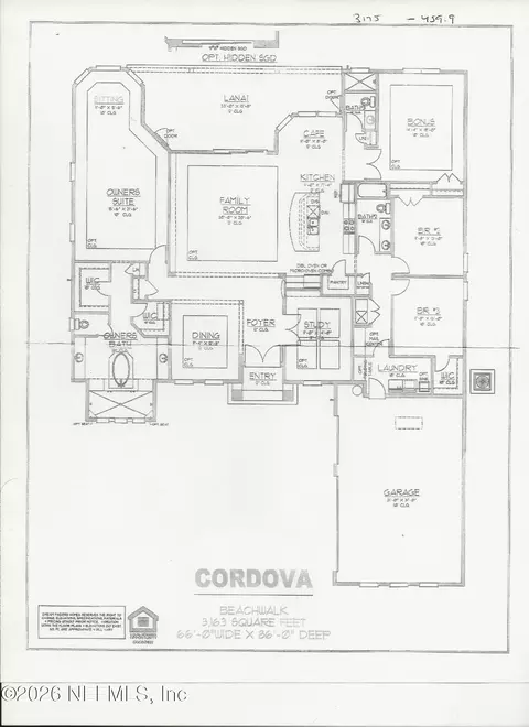 Floorplan - 264 Topside Dr, Saint Johns, FL 32259 photo 1 of 1
