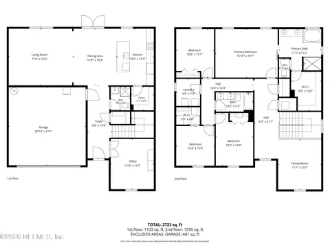 Floorplan - 219 Deerfield Glen Dr, Saint Augustine, FL 32086 photo 1 of 3