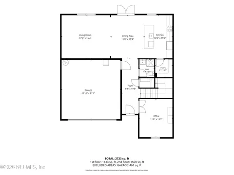 Floorplan - 219 Deerfield Glen Dr, Saint Augustine, FL 32086 photo 2 of 3