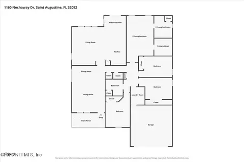 Floorplan - 1160 Nochaway Dr, Saint Augustine, FL 32092 photo 1 of 1