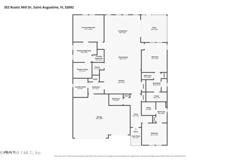Floorplan - 352 Rustic Mill Dr, Saint Augustine, FL 32092 photo 1 of 1