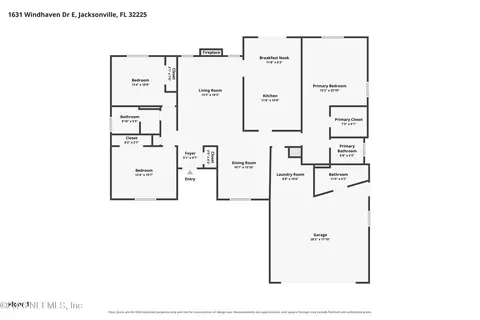 Floorplan - 1631 Windhaven Dr E, Jacksonville, FL 32225 photo 1 of 2