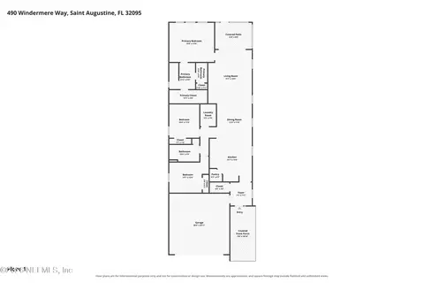 Floorplan - 490 Windermere Way, Saint Augustine, FL 32095 photo 1 of 1