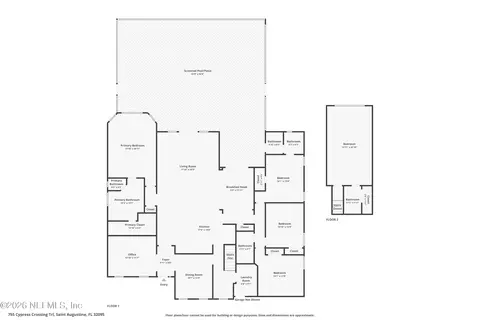 Floorplan - 755 Cypress Crossing Trl, Saint Augustine, FL 32095 photo 2 of 2