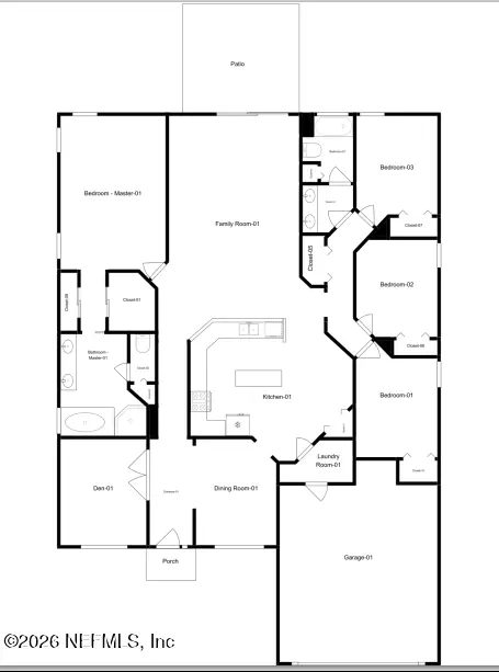 Floorplan - 627 Hampton Downs Ct, Saint Johns, FL 32259 photo 1 of 2