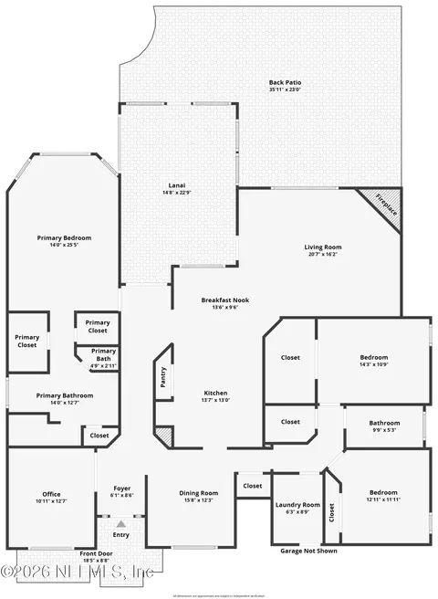 Floorplan - 5012 Clayton Ct, Saint Augustine, FL 32092 photo 1 of 1