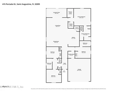 Floorplan - 415 Portada Dr, Saint Augustine, FL 32095 photo 2 of 2