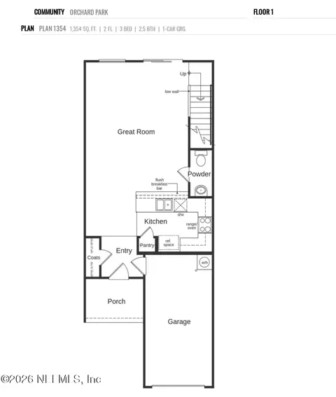 Floorplan - 74 Pittman Ct, Saint Augustine, FL 32086 photo 1 of 2