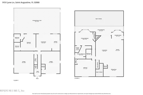 Floorplan - 9151 June Ln, Saint Augustine, FL 32080 photo 4 of 4