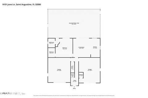 Floorplan - 9151 June Ln, Saint Augustine, FL 32080 photo 2 of 4