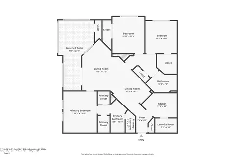 Floorplan - 1300 Vista Cove Rd, Saint Augustine, FL 32084 photo 1 of 1