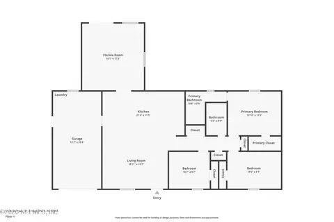 Floorplan - 3640 Fort Peyton Cir, Saint Augustine, FL 32086 photo 1 of 1