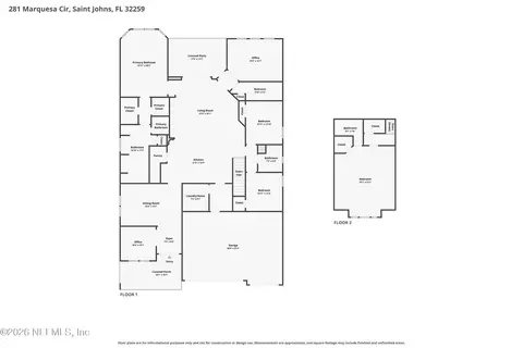 Floorplan - 281 Marquesa Cir, Saint Johns, FL 32259 photo 4 of 6
