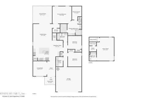 Floorplan - 45 Seton Ct, Saint Augustine, FL 32092 photo 3 of 5