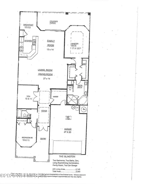 Floorplan - 637 N Legacy Trl, Saint Augustine, FL 32092 photo 1 of 1