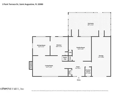 Floorplan - 2 Park Terrace Dr, Saint Augustine, FL 32080 photo 1 of 1