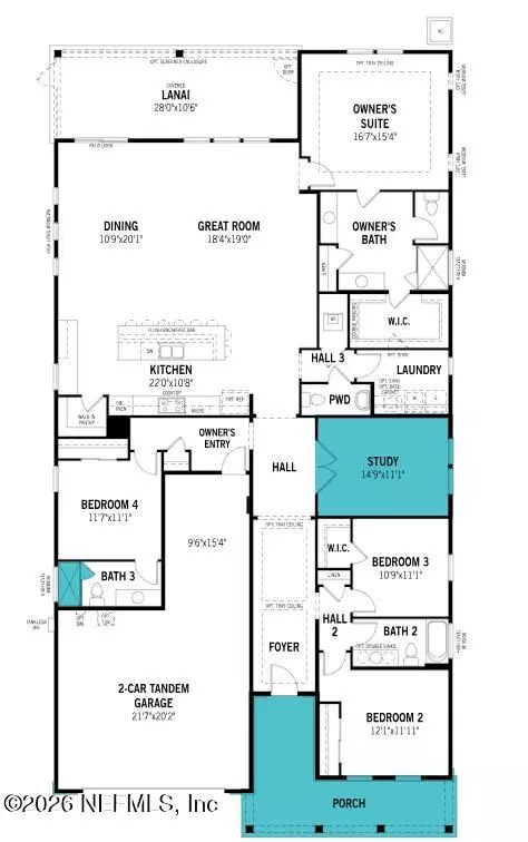 Floorplan - 357 Adirondack Dr, Saint Johns, FL 32259 photo 1 of 1