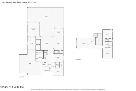 Floorplan - 383 Sapling Ter, Saint Johns, FL 32259 photo 1 of 2