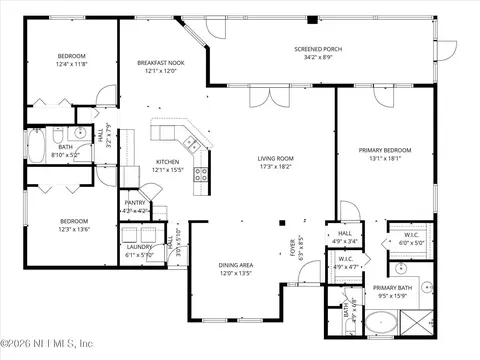 Floorplan - 937 Mirror Lake Dr, Saint Augustine, FL 32086 photo 1 of 1