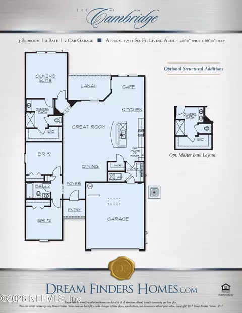 Floorplan - 331 Meadow Ridge Dr, Saint Augustine, FL 32092 photo 1 of 1