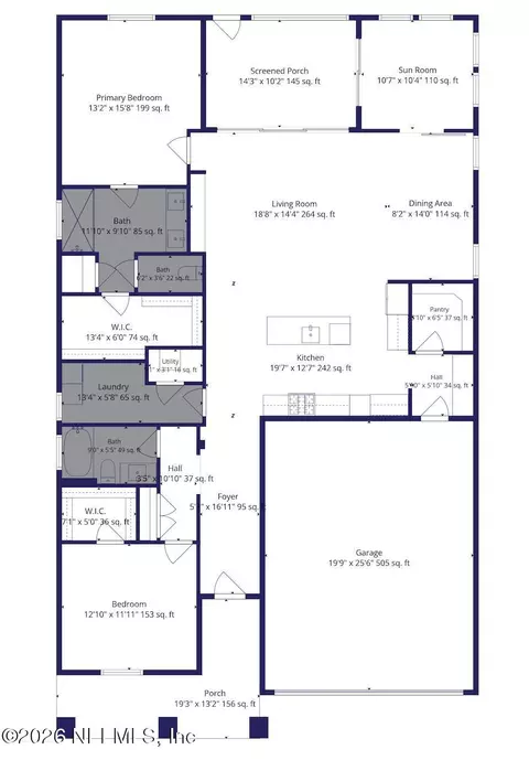Floorplan - 155 Blackbird Ln, Saint Augustine, FL 32092 photo 2 of 2