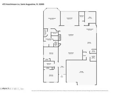 Floorplan - 472 Hutchinson Ln, Saint Augustine, FL 32095 photo 1 of 1