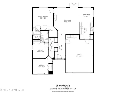 Floorplan - 1412 Tall Pine Ct, Saint Augustine, FL 32084 photo 1 of 1
