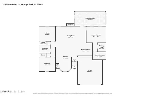 Floorplan - 3252 Dowitcher Ln, Orange Park, FL 32065 photo 1 of 1