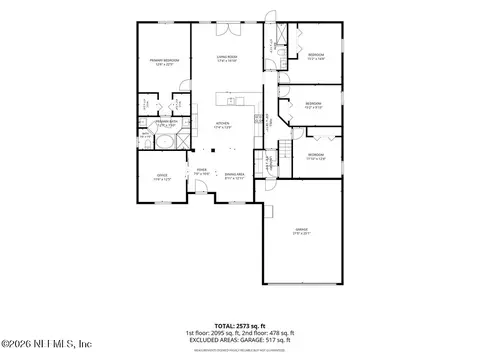 Floorplan - 805 W American Eagle Dr, Saint Augustine, FL 32092 photo 1 of 2