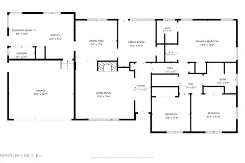 Floorplan - 1244 Glengarry Rd, Jacksonville, FL 32207 photo 1 of 1
