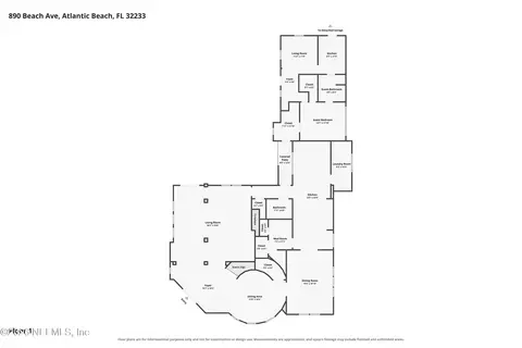 Floorplan - 890 Beach Ave, Atlantic Beach, FL 32233 photo 2 of 4