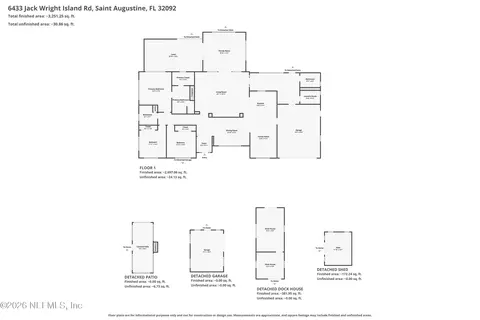 Floorplan - 6433 Jack Wright Island Rd, Saint Augustine, FL 32092 photo 2 of 4